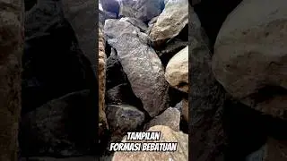 Pemandangan Dekat Formasi Batuan (A Close-up View of Rock Formation) #stone #nature #relax