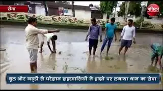 Amazing News of  imposed on highway paddy plant in Rewa Madhya Pradesh