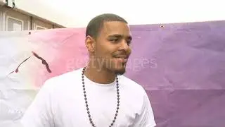 J. Cole |  2011 Wireless Festival: day two: celebrity interviews backstage 