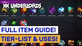 Full  Item Guide & Tier List! Usefulness Explained! | Dota Underlords