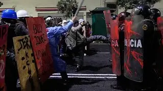 Transport workers protest after driver&rsquo;s murder in Peru