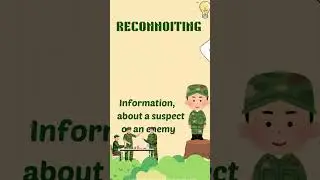 who is a 'RECONNOITER '? watch till end#youtubeshorts #military #explore #information
