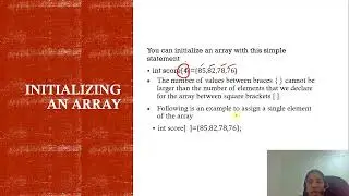 C++ Programming: One Dimensional Array C++ Programming