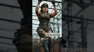 3 American Female Police Bodybuilders Power Training Challenge 💪| Extreme Iron Bar Workout #shorts #