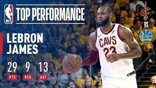 LeBron James Puts Up 29 In Game 2 Of '17-'18 NBA Finals