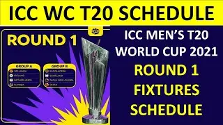 ICC MEN&rsquo;S T20 WORLD CUP 2021 COMPLETE TEAM SQUAD WISE  SCHEDULE !!