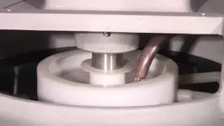 adjusting the water level in distribution pan