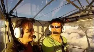 Vol d'hiver dans le ciel austral