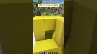 Cute Pikachu Statue😍| #minecraft #shorts