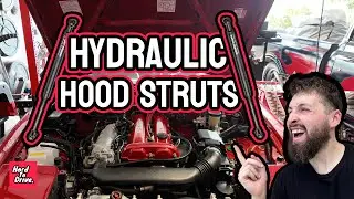 Get rid of that ugly hood prop with hydraulic hood struts! | Rad Miata