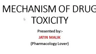 Mechanism of Drug Toxicity