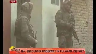 J&K: Encounter between security forces and terrorists in Pulwama