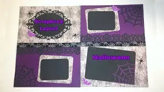 Halloween Scrapbook Layout | Recollections Cardstock
