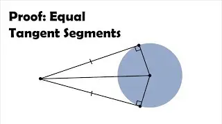 Prove: Tangent Line Segments to a Circle are Equal