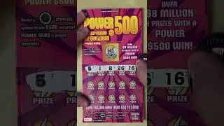 WINNING ON THE WORST TICKET! POWER 500! PA LOTTERY $5 SCRATCH OFF TICKET WINNER! #scratch #lottery