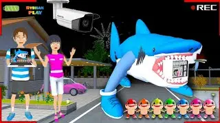 Yuta Mio CCTV Recording Anomali Tralalero Tralala Di kota Sakura 👺 !! Sakura School Simulator 😱