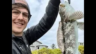 Oregon Coast Jetty Fishing for Lingcod & Rockfish(Some STORMY conditions!)