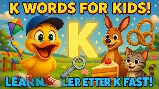 Letter K for Toddlers 🪁 | K Words & Animal Sounds | ABC Kids Learning