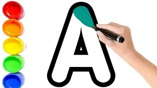 A to Z, Kids rhymes, collection for writing along dotted lines for toddler,Aphabet,ABC song,ABCD,295