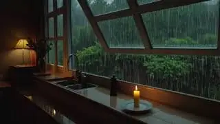 INSTANT COMFORT: Heavy cozy rain for deep relaxation & sleep. Block out noise, focus ASMR.