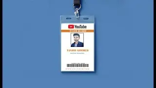 how to create an youtube id card in photoshop - tutorial 2018