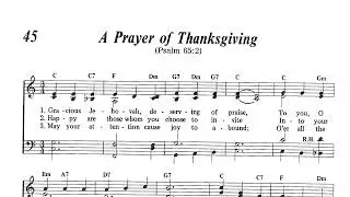 1984 Song 045 - A Prayer of Thanksgiving (1996 Vocal Recording)
