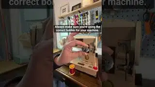 How to wind a bobbin on a vintage Singer 401 sewing machine