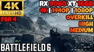 RX 9060 XT 16 ГБ | Battlefield 6 | 4K | 1440P | 1080P | РАБОТАЕТ ОЧЕНЬ ХОРОШО...