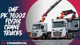 DAF Crane Trucks Fitted with PK 78002 Cranes with Fly Jibs | MVCommercial.com