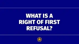 What is a Right of First Refusal?  What is a ROFR?  San Antonio Real Estate Attorney Trey Wilson