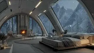 Cozy Crackling Piano Ambience with Firelight for Deep Sleep and Blissful Nighttime Tranquility