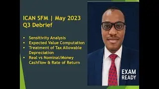 ICAN SFM | May 2023 Q3 Debrief -Sensitivity Analysis, Expected Value, Real vs Money Cashflow & Rate