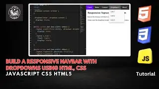 Build a Responsive Navbar with Dropdowns Using HTML, CSS, and Font Awesome