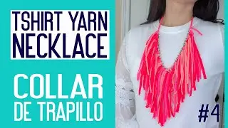 T-Shirt Yarn Necklace &ndash; DIY Gifts ideas | Collar de Trapillo &ndash; Idea de Regalos Hechos en Casa 4/5