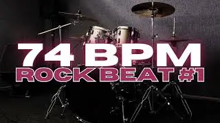 74 BPM - Rock Drum Beat - Loop 1