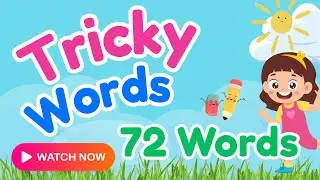 🎯 72 Tricky Words | Sight Words | Learn with Fun Examples & Catchy Sentences! 📚✨