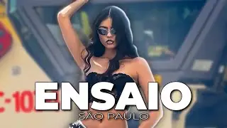 Mostrando os bastidores do meu ensaio