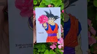 SON GOKU Dragon Ballz #artwork #zhenhina #shorts #popular #flowers #makemerich #art #ytshorts #yt