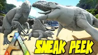 ARK Survival Evolved - Therizinosaurus, Dimetrodon Sneak Peak Gameplay w/ Mau5Craft, everynightxRIOT