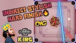 😲Legendary Finish with stylish break🔥 Carrom pool king indirect gameplay😱 Must watch🤙