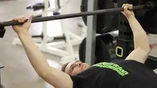 The Hand Placement for a Bench Press on an Olympic Bar : Weightlifting Techniques