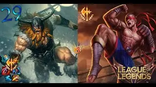 LoL 29 Ranked 4: Olaf vs Lee Sin Muay Thai JG! Obtengo B+! Ziggs y Swain Bot carrean! y m&aacute;s!