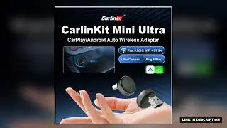 2025 CarlinKit Mini Ultra 3 CarPlay Android auto Wireless Adapter for Car infotainment Upgrade BT