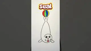 How to draw a Seal easy 🦭 Step by step Drawing