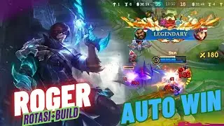 12 KILL+LEGENDARY❗CARA ROTASI PAKE ROGER BIAR AUTO WIN! AKANKAH MASUK META⁉️- MOBILE LEGENDS 