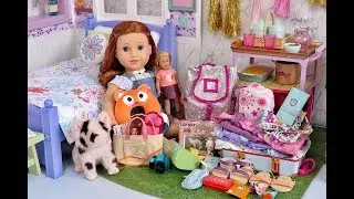 Packing American Girl Blaire Wilson's Bags for Vacation - AG Doll Clothes & Travel Luggage!