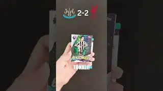 Can I predict NEWCASTLE vs LIVERPOOL using these football cards!? #shorts