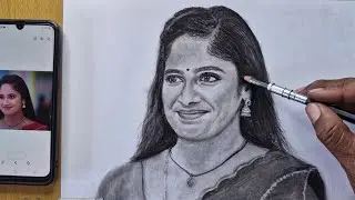 Ayali Serial Actress Tejaswini Gowda Pencil Drawing | MAGIMAY ARTS