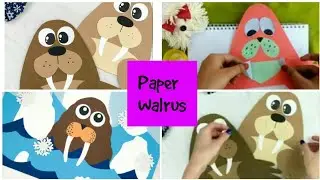 How To Make Easy || Walrus || Animal Craft ||  Tutorial Origami