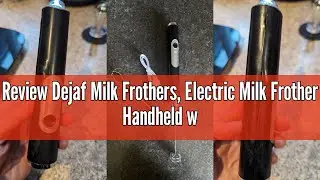 Review Dejaf Milk Frothers, Electric Milk Frother Handheld with 2 Stainless Whisks 3 Adjustable Spee